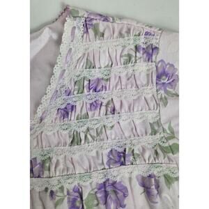 Barbizon XL Floral Robe 100% Cotton Vintage Women's